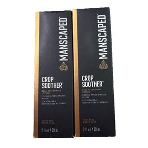 MANSCAPED Crop Soother Ball Aftershave Lotion 2oz  Advanced Groin Care Lot‎ Of 2